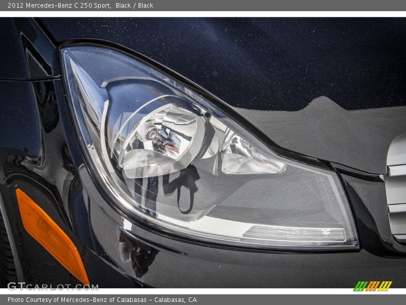 Black / Black 2012 Mercedes-Benz C 250 Sport