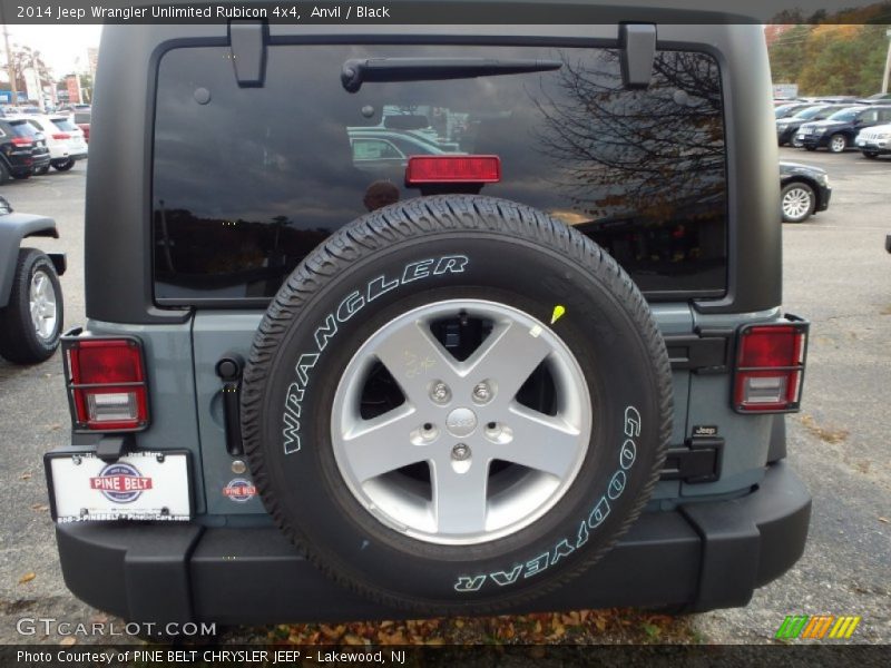 Anvil / Black 2014 Jeep Wrangler Unlimited Rubicon 4x4