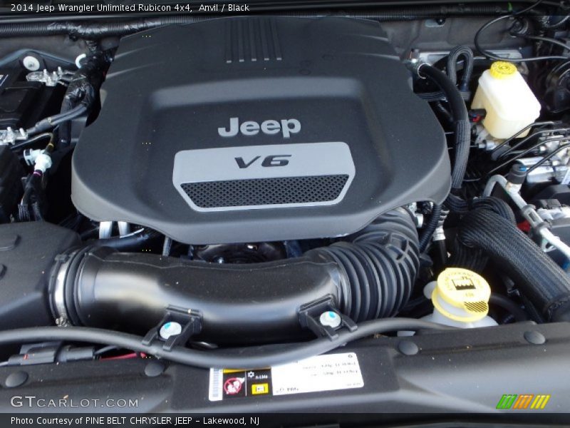 Anvil / Black 2014 Jeep Wrangler Unlimited Rubicon 4x4