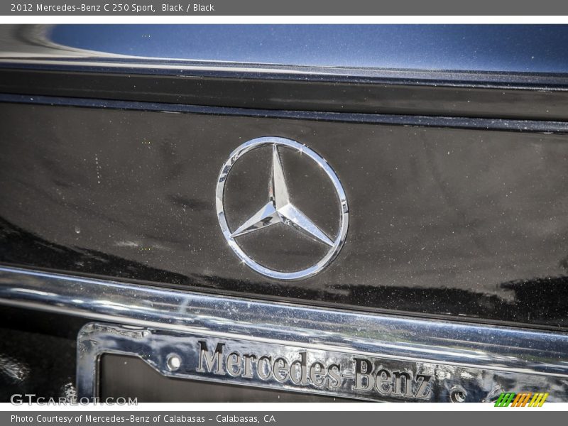 Black / Black 2012 Mercedes-Benz C 250 Sport