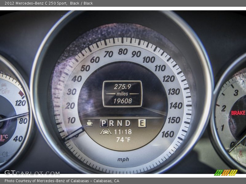 Black / Black 2012 Mercedes-Benz C 250 Sport
