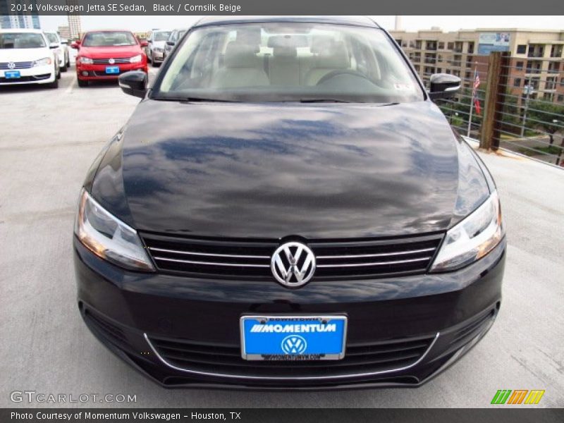 Black / Cornsilk Beige 2014 Volkswagen Jetta SE Sedan