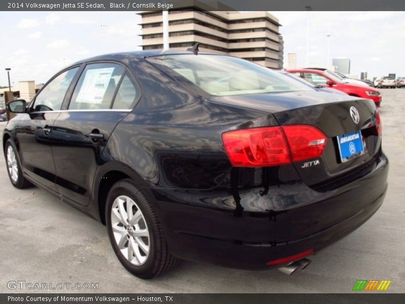 Black / Cornsilk Beige 2014 Volkswagen Jetta SE Sedan