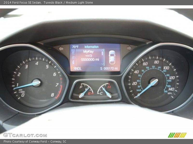 Tuxedo Black / Medium Light Stone 2014 Ford Focus SE Sedan