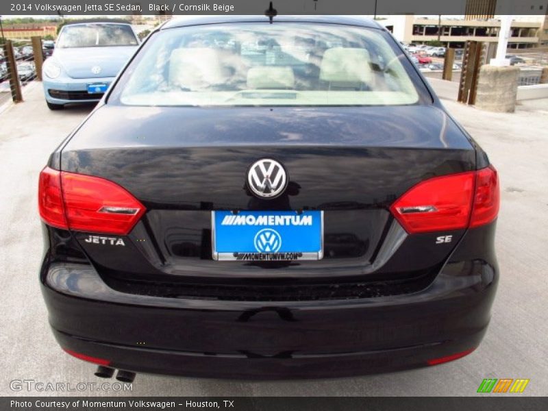 Black / Cornsilk Beige 2014 Volkswagen Jetta SE Sedan