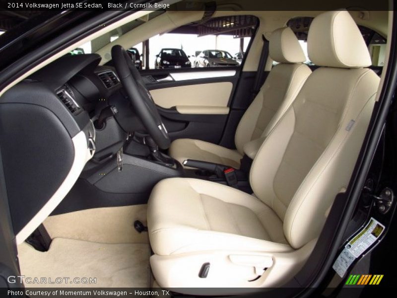 Black / Cornsilk Beige 2014 Volkswagen Jetta SE Sedan