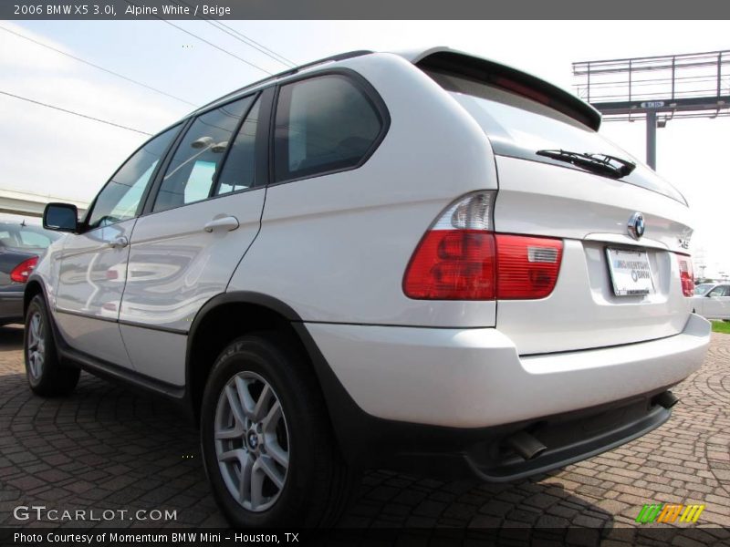 Alpine White / Beige 2006 BMW X5 3.0i