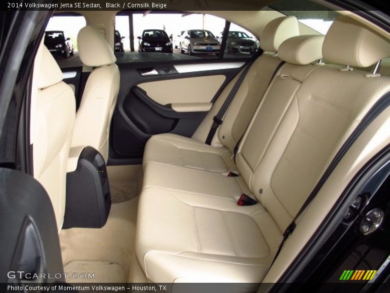 Black / Cornsilk Beige 2014 Volkswagen Jetta SE Sedan
