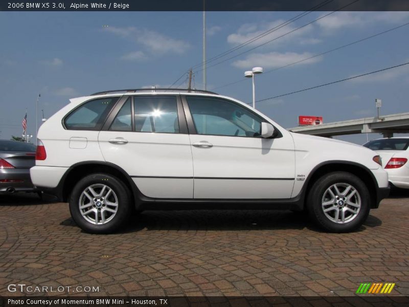 Alpine White / Beige 2006 BMW X5 3.0i