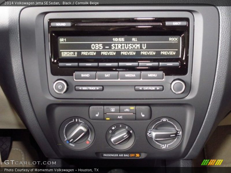 Black / Cornsilk Beige 2014 Volkswagen Jetta SE Sedan