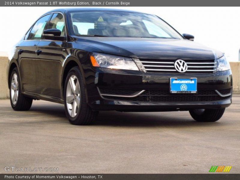 Black / Cornsilk Beige 2014 Volkswagen Passat 1.8T Wolfsburg Edition