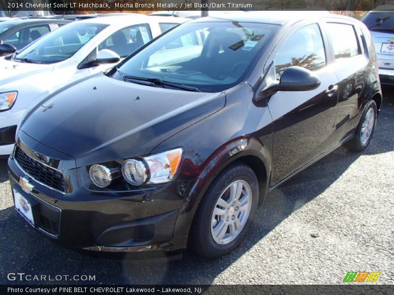 Mocha Bronze Metallic / Jet Black/Dark Titanium 2014 Chevrolet Sonic LT Hatchback