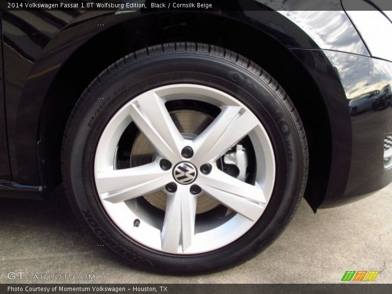Black / Cornsilk Beige 2014 Volkswagen Passat 1.8T Wolfsburg Edition