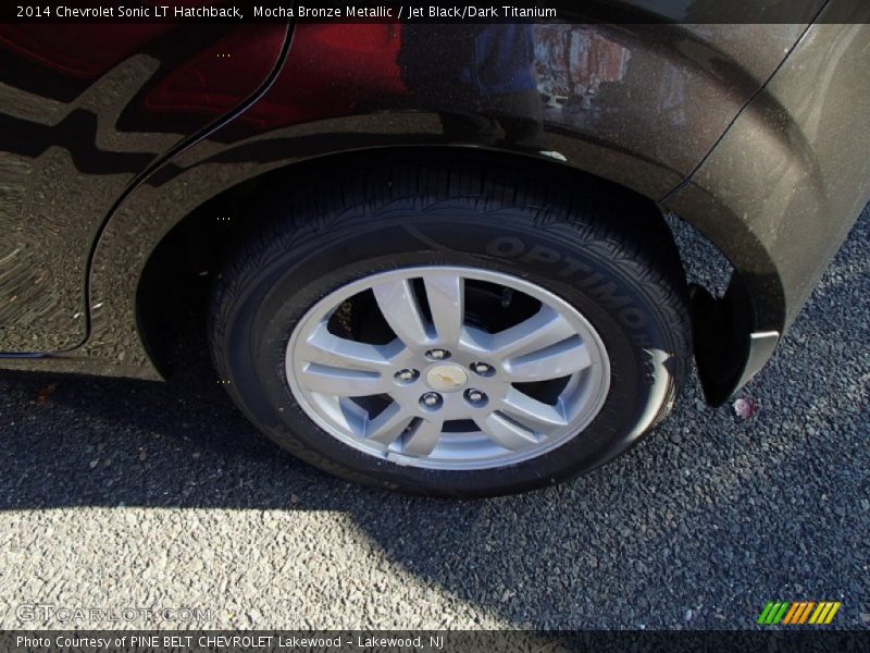 Mocha Bronze Metallic / Jet Black/Dark Titanium 2014 Chevrolet Sonic LT Hatchback