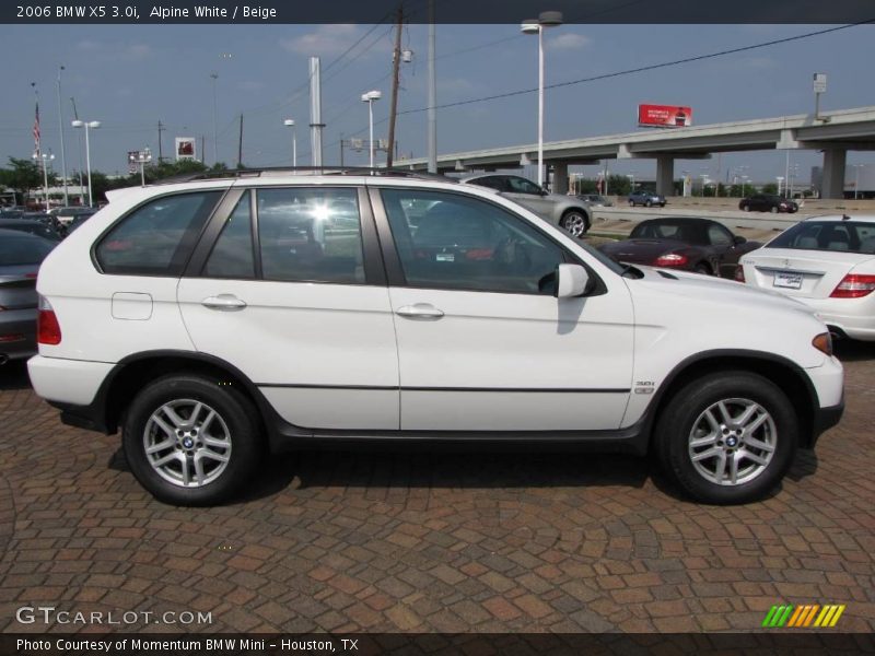 Alpine White / Beige 2006 BMW X5 3.0i