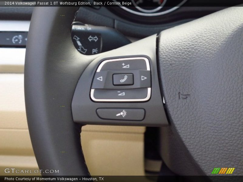 Black / Cornsilk Beige 2014 Volkswagen Passat 1.8T Wolfsburg Edition