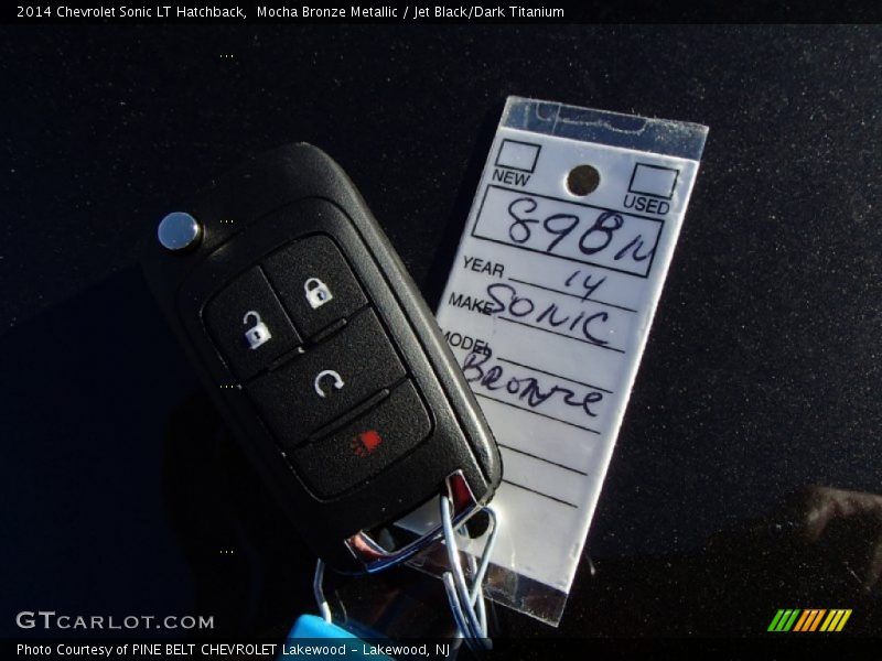 Mocha Bronze Metallic / Jet Black/Dark Titanium 2014 Chevrolet Sonic LT Hatchback