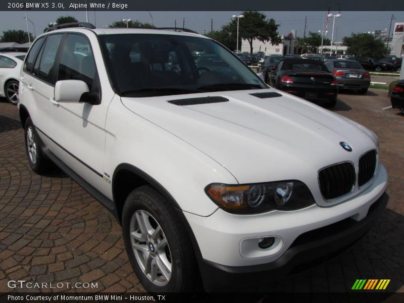 Alpine White / Beige 2006 BMW X5 3.0i