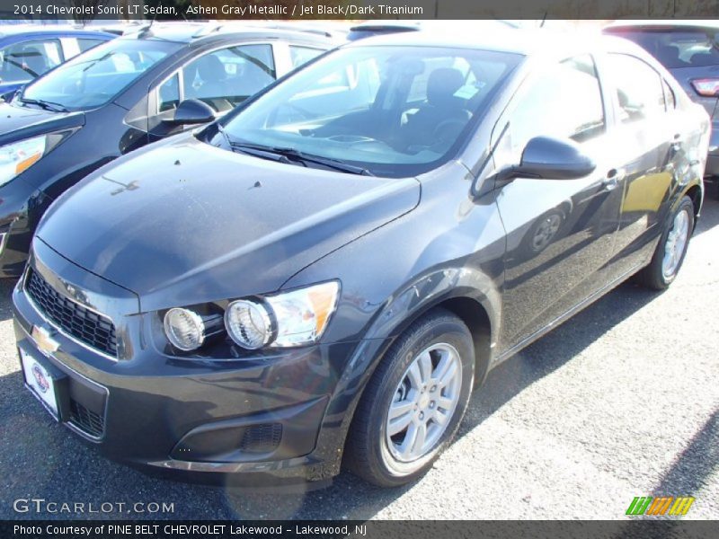 Ashen Gray Metallic / Jet Black/Dark Titanium 2014 Chevrolet Sonic LT Sedan