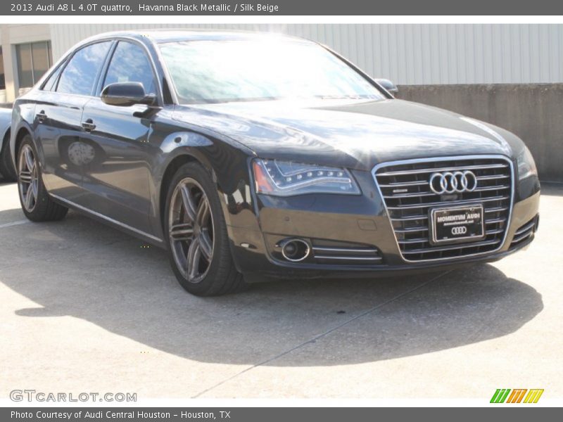 Havanna Black Metallic / Silk Beige 2013 Audi A8 L 4.0T quattro