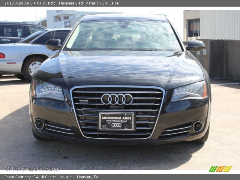 Havanna Black Metallic / Silk Beige 2013 Audi A8 L 4.0T quattro