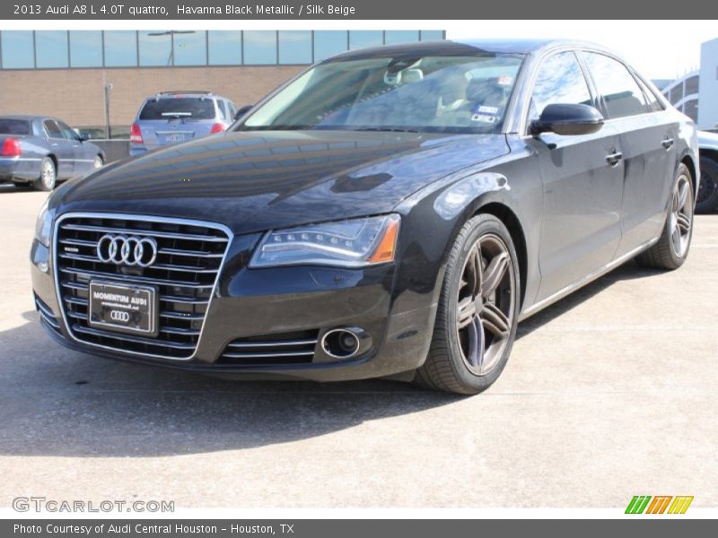 Havanna Black Metallic / Silk Beige 2013 Audi A8 L 4.0T quattro