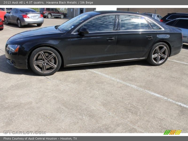 Havanna Black Metallic / Silk Beige 2013 Audi A8 L 4.0T quattro