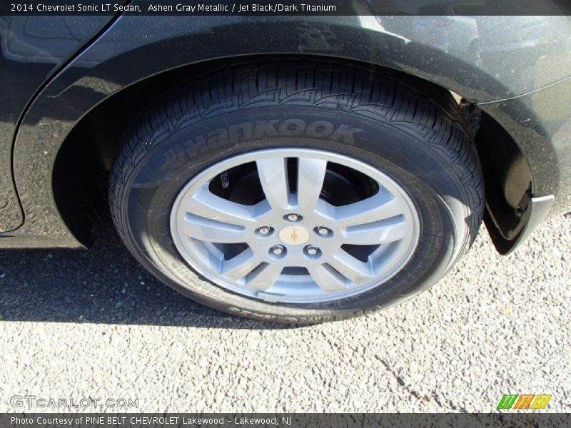 Ashen Gray Metallic / Jet Black/Dark Titanium 2014 Chevrolet Sonic LT Sedan