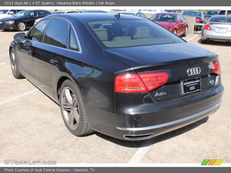 Havanna Black Metallic / Silk Beige 2013 Audi A8 L 4.0T quattro