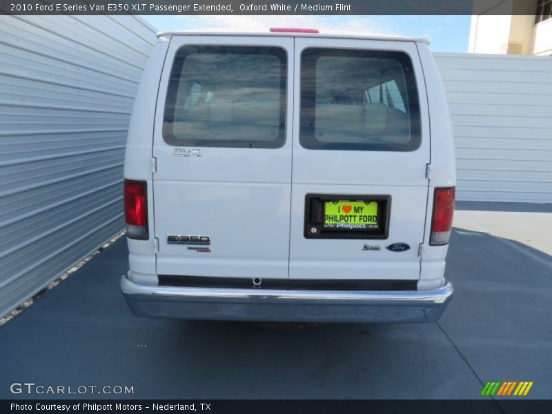 Oxford White / Medium Flint 2010 Ford E Series Van E350 XLT Passenger Extended