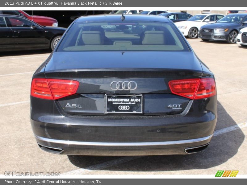 Havanna Black Metallic / Silk Beige 2013 Audi A8 L 4.0T quattro