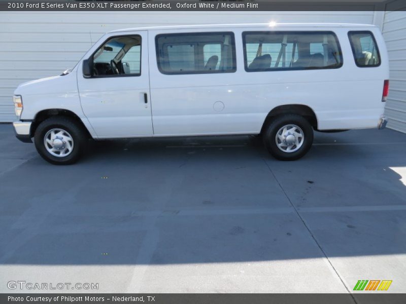 Oxford White / Medium Flint 2010 Ford E Series Van E350 XLT Passenger Extended
