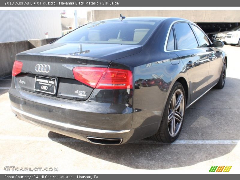 Havanna Black Metallic / Silk Beige 2013 Audi A8 L 4.0T quattro