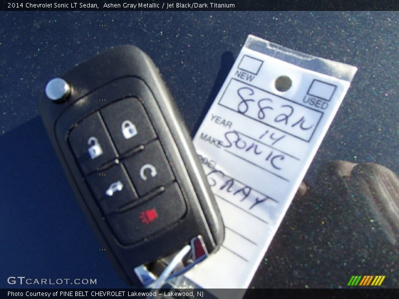 Ashen Gray Metallic / Jet Black/Dark Titanium 2014 Chevrolet Sonic LT Sedan