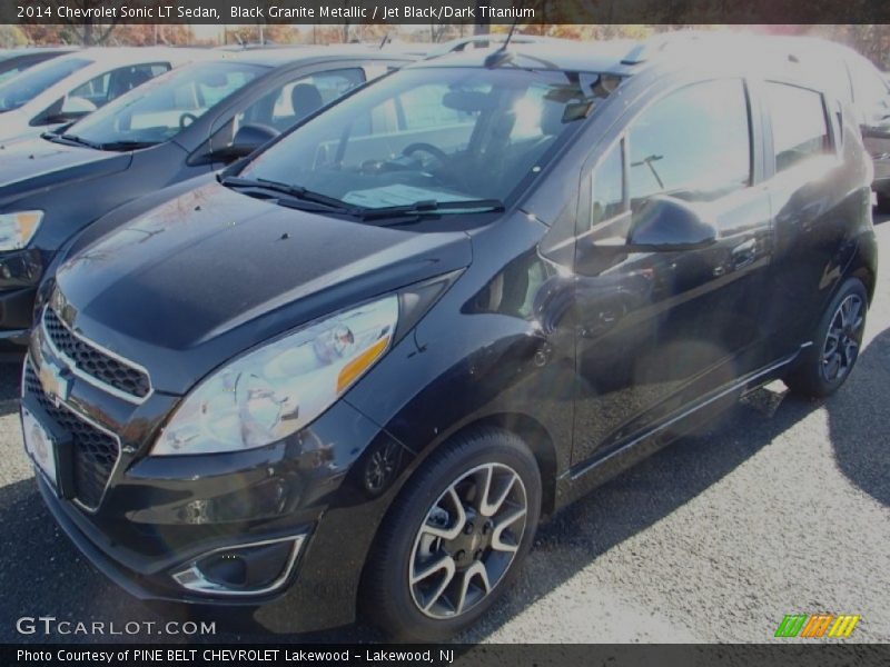 Black Granite Metallic / Jet Black/Dark Titanium 2014 Chevrolet Sonic LT Sedan