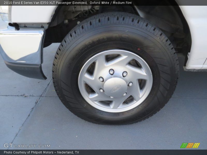 Oxford White / Medium Flint 2010 Ford E Series Van E350 XLT Passenger Extended
