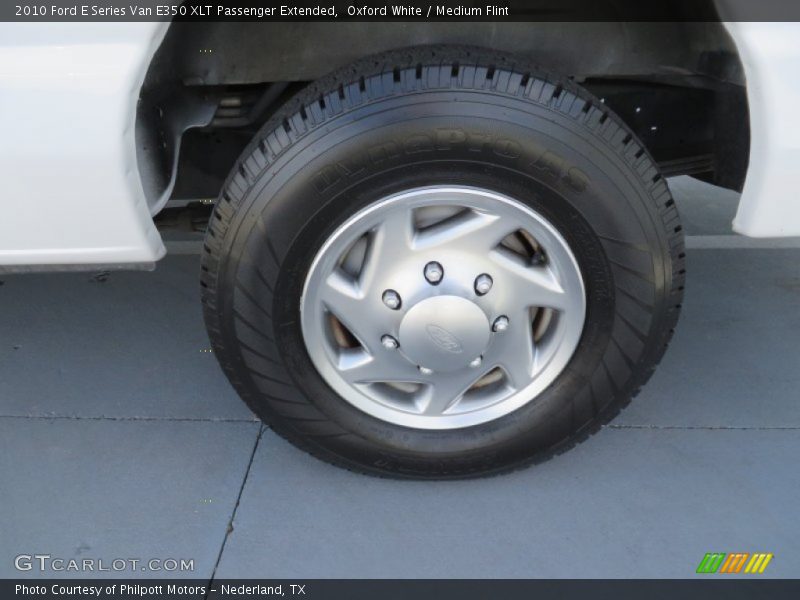 Oxford White / Medium Flint 2010 Ford E Series Van E350 XLT Passenger Extended