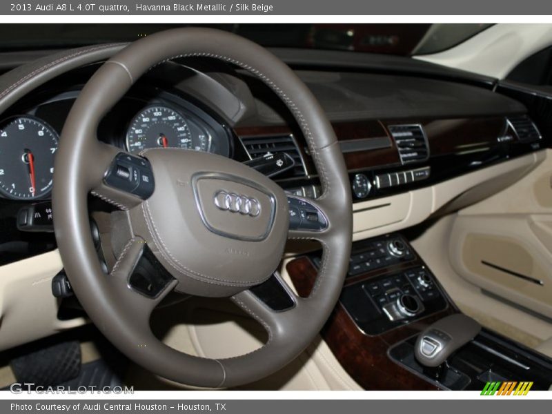 Havanna Black Metallic / Silk Beige 2013 Audi A8 L 4.0T quattro