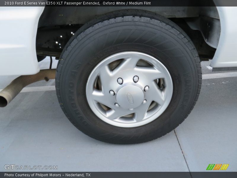 Oxford White / Medium Flint 2010 Ford E Series Van E350 XLT Passenger Extended
