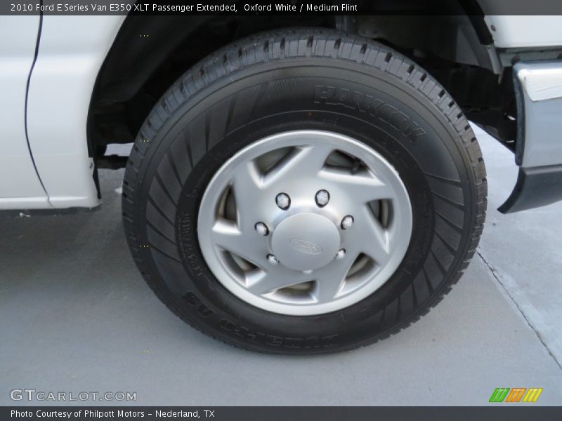 Oxford White / Medium Flint 2010 Ford E Series Van E350 XLT Passenger Extended