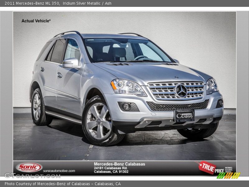 Iridium Silver Metallic / Ash 2011 Mercedes-Benz ML 350