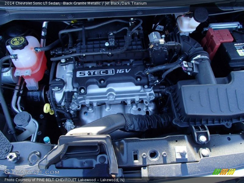  2014 Sonic LT Sedan Engine - 1.4 Liter Turbocharged DOHC 16-Valve ECOTEC 4 Cylinder
