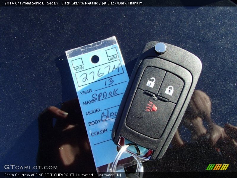 Black Granite Metallic / Jet Black/Dark Titanium 2014 Chevrolet Sonic LT Sedan