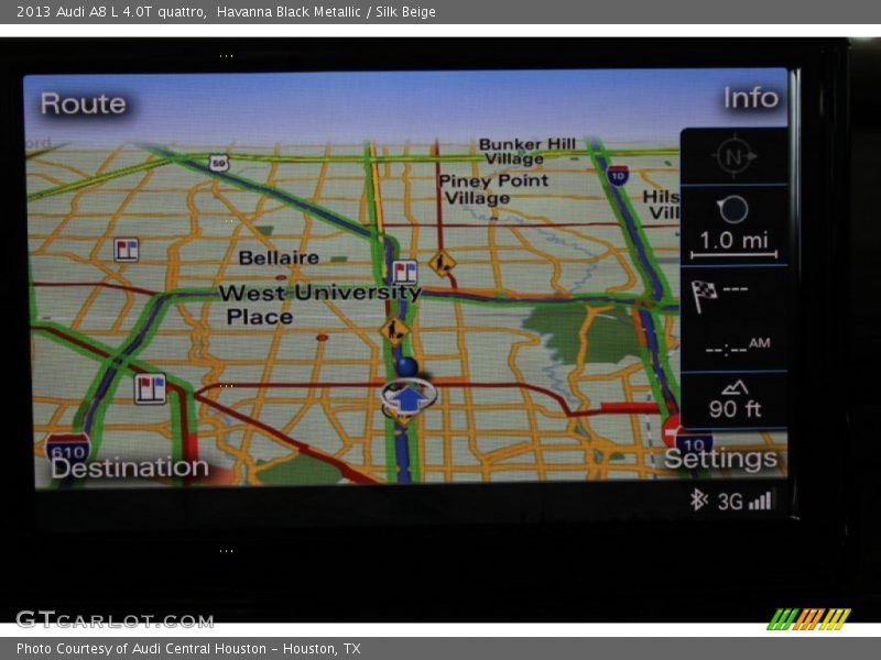 Havanna Black Metallic / Silk Beige 2013 Audi A8 L 4.0T quattro
