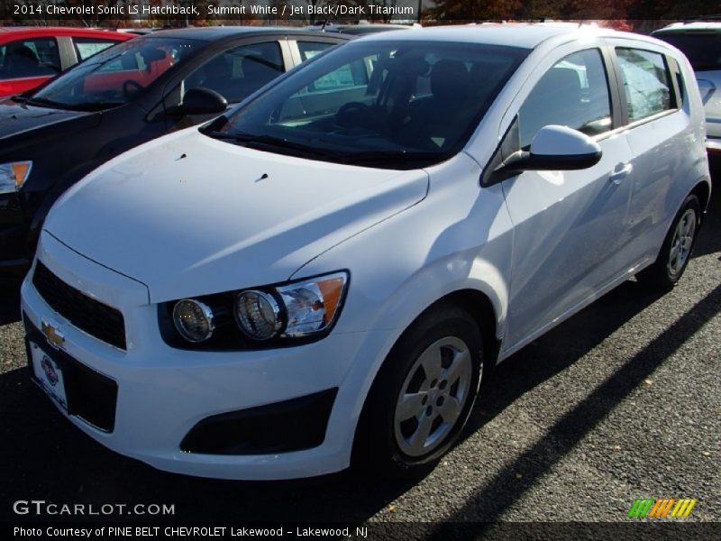 Summit White / Jet Black/Dark Titanium 2014 Chevrolet Sonic LS Hatchback