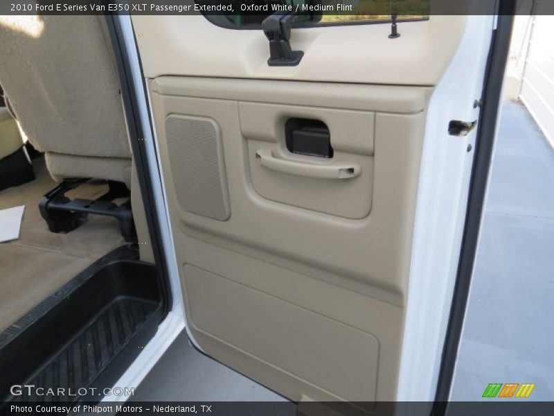 Oxford White / Medium Flint 2010 Ford E Series Van E350 XLT Passenger Extended