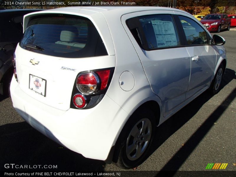Summit White / Jet Black/Dark Titanium 2014 Chevrolet Sonic LS Hatchback