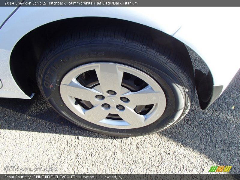 Summit White / Jet Black/Dark Titanium 2014 Chevrolet Sonic LS Hatchback