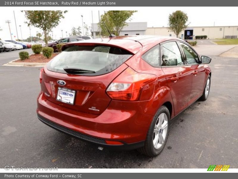 Ruby Red / Medium Light Stone 2014 Ford Focus SE Hatchback