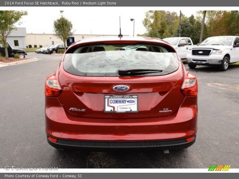 Ruby Red / Medium Light Stone 2014 Ford Focus SE Hatchback